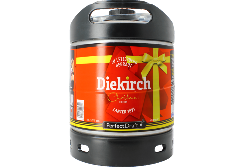 Fûts de bière - Fût 6L Diekirch de Noël