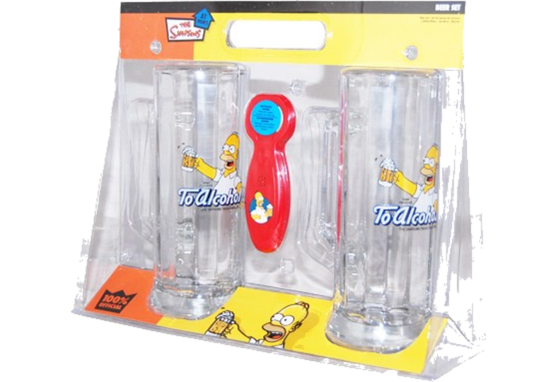 Duff Beer - 2 chopes Simpson + 1 décapsuleur