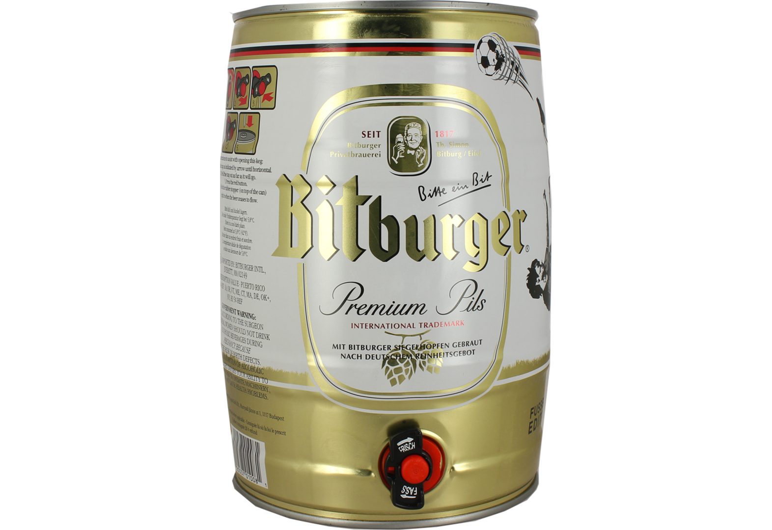 Fass 5L Bitburger Premium Pils-Kaufen Sie online das beste Craft Bier ...