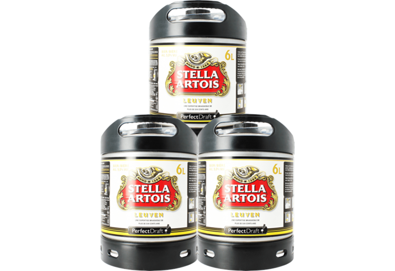 Fässer - Stella Artois PerfectDraft 6-litre Fass - 3-Pack