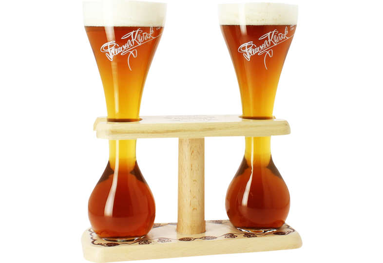 Beer glasses - 2 Kwak glasses with base - 33 cl