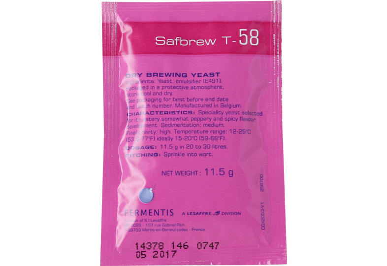 Levures pour fermentation - Levure sèche Safbrew T-58 11g