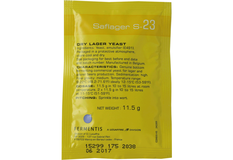 Levures pour fermentation - Levure sèche Saflager S-23 11g