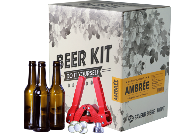 All-Grain Bier Kit - Brouwpakket, Beerkit Amber bier (L) + Bottelset
