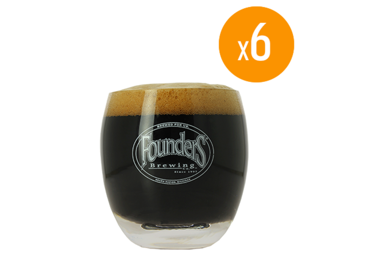 Verres à bière - Pack de 6 Verres Founders - 25 cl