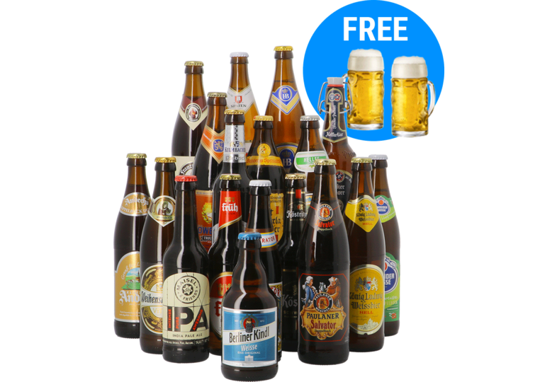 Bier packs - Oktoberfest Pack XL - 18 flessen + 2 glazen