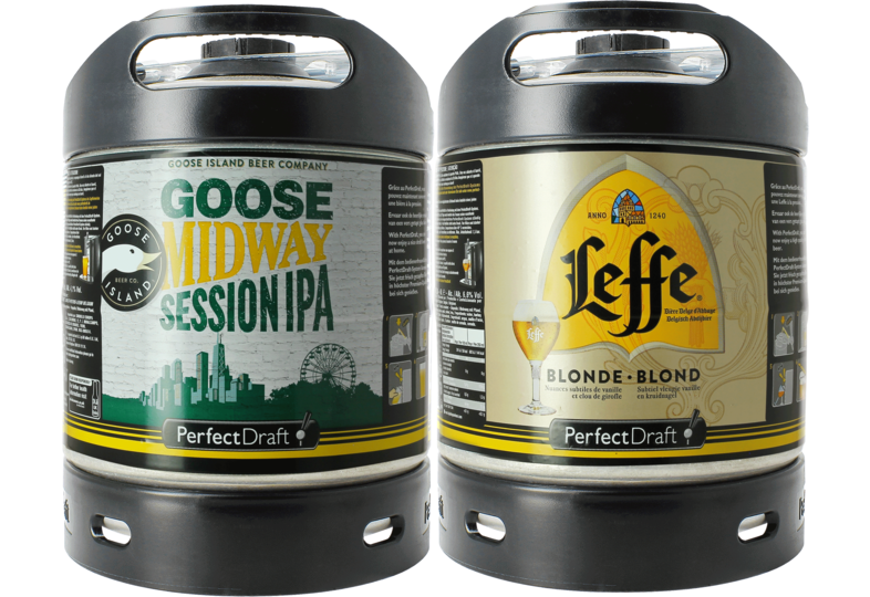 Fûts de bière - Pack 2 fûts 6L : Leffe/Midway