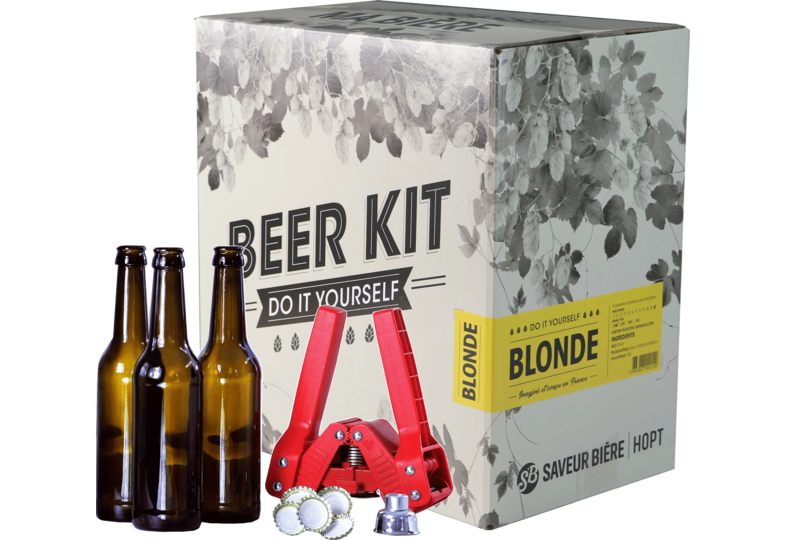 Kit de bière tout grain - Brew Your Own Beer Kit - Blond + Bottling Kit