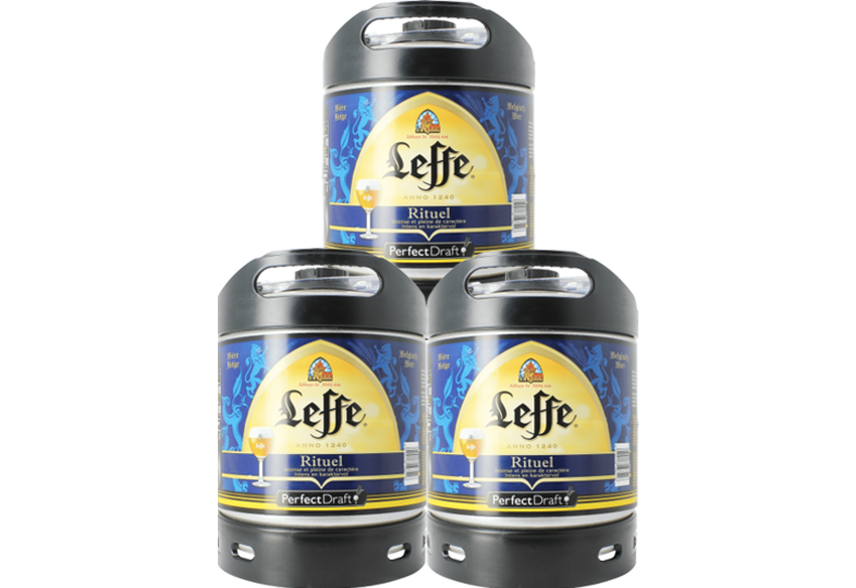 Fûts de bière - Pack 3 fûts 6L Leffe Rituel