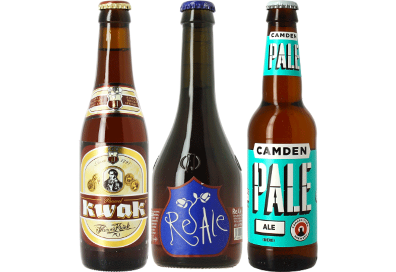 Gåvor - Pack Kwak, Camden Pale Ale, Birra Del Borgo ReAle