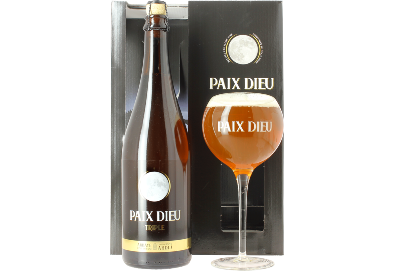 Accessoires et cadeaux - Coffret Paix Dieu - 1 Bouteille 75cl + 1 Verre 25 cl
