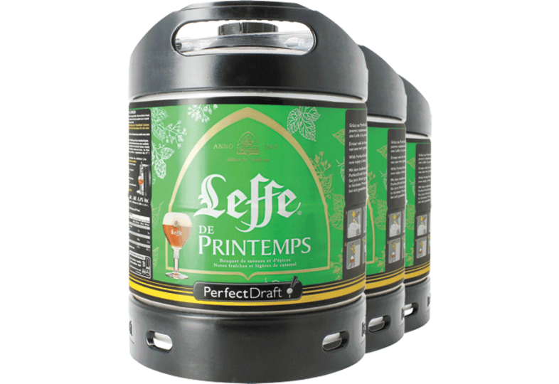 Fûts de bière - Pack 3 fûts 6L Leffe de Printemps