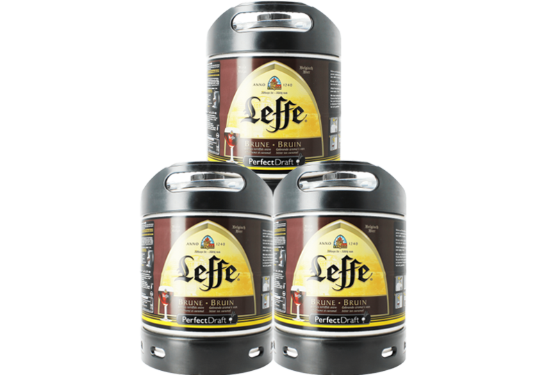 Bier Tapvatjes - Leffe Brune PerfectDraft 6-litre Tapvaatje - 3-pack