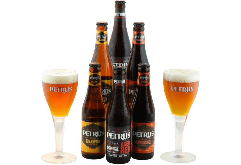 Cadeaus en accessoires - Pack Petrus 6 biertjes en 2 glazen