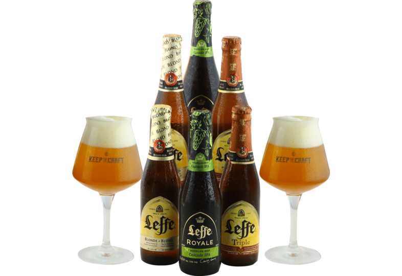 Cadeaus en accessoires - Leffe Pack - 6x33cl + 2 glazen