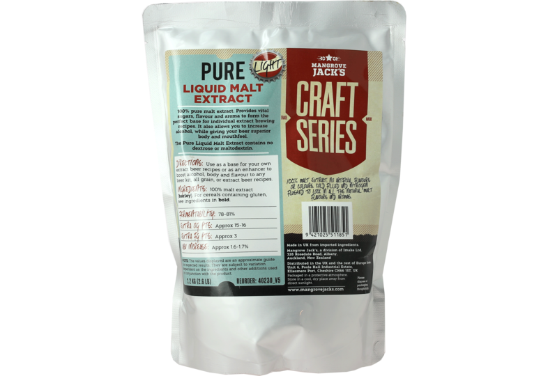 Extrait de malt - Extrait de malt liquide Mangrove Jack's pure light 1,2kg