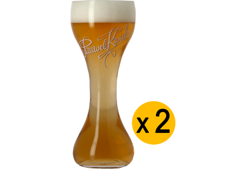 Bottled beer - 2 Kwak 20cl glases