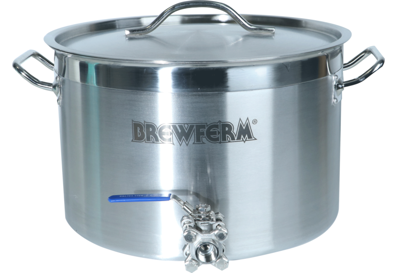 Accessoires du brasseur - Cuve de brassage inox Brewferm 20L avec robinet à boisseau sphérique 3 étages