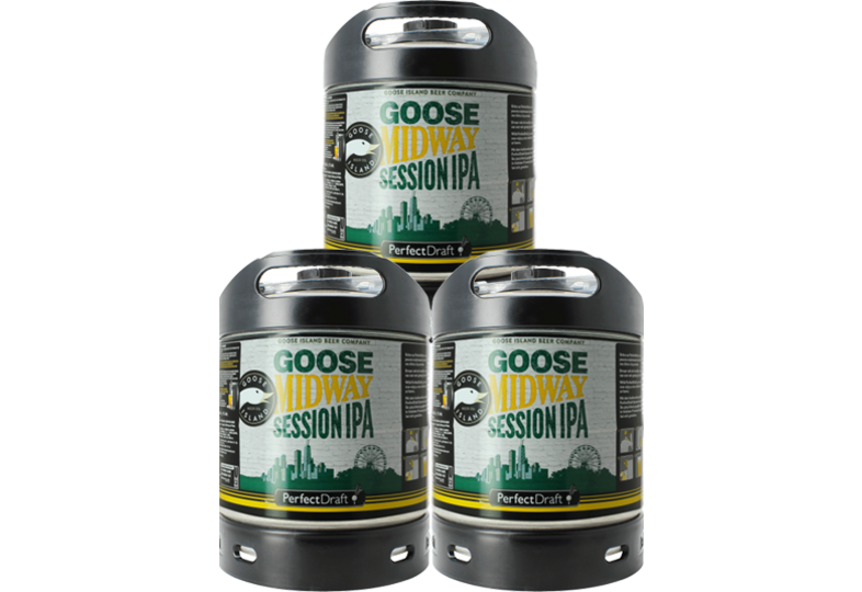 Fûts de bière - Pack 3 Fûts 6L de Goose Midway Session IPA