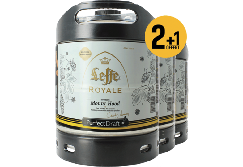 Fûts de bière - Pack 3 fûts 6L Leffe Royale Mount Hood