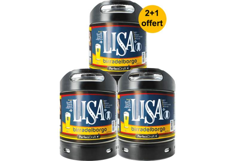 Fûts de bière - Pack 3 fûts 6L Lisa