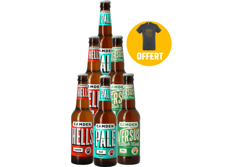 Bottiglie - Pack 6 Camden + 1 T-shirt