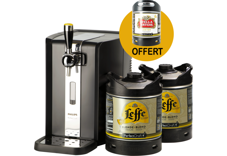 Tireuse à bière - Party Pack PerfectDraft 2 Leffe + 1 Stella Offert