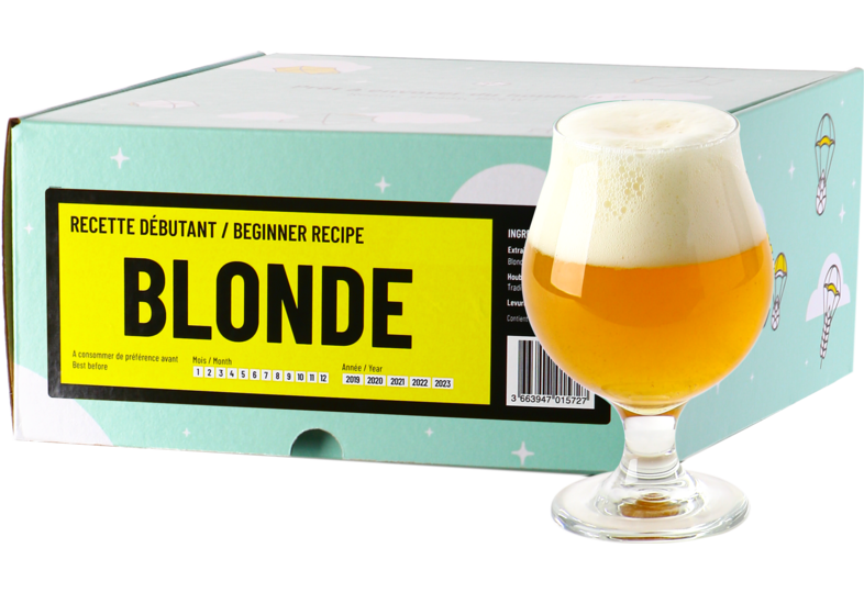 Kit à bière tout grain - Recette Bière Blonde - Recharge pour Beer Kit Débutant