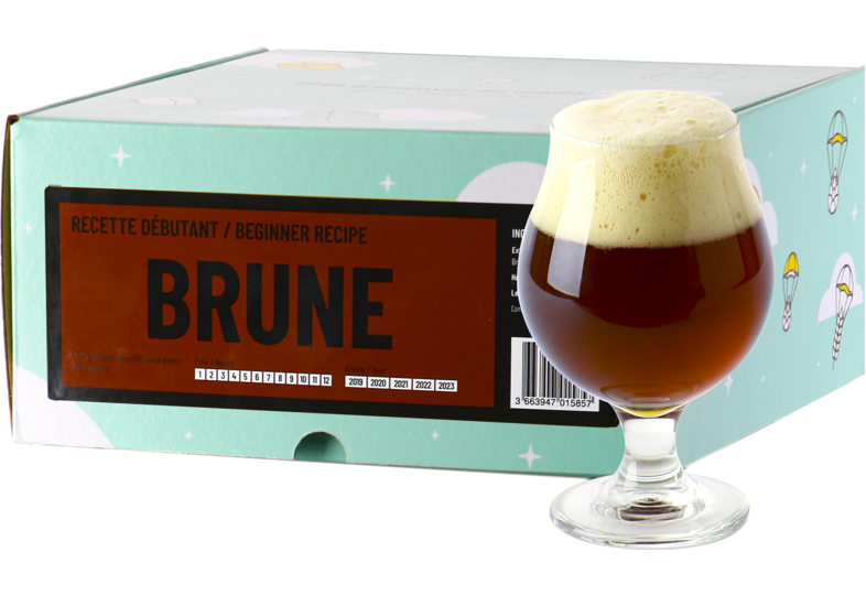 Kit à bière tout grain - Recette Bière Brune - Recharge pour Beer Kit Débutant