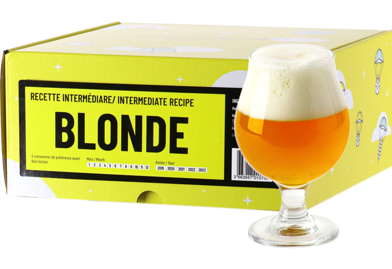 Kit de bière tout grain - Recette Bière Blonde - Recharge pour Beer Kit Intermédiaire