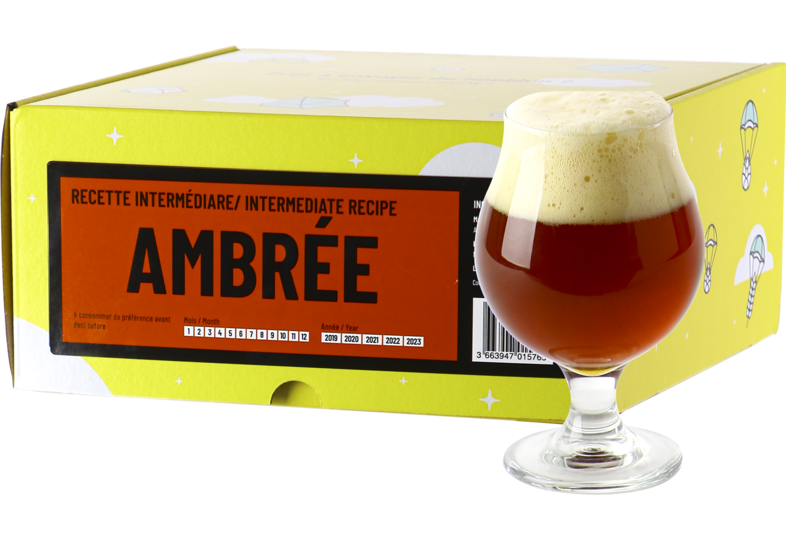 Kit à bière tout grain - Recette Bière Ambrée - Recharge pour Beer Kit Intermédiaire