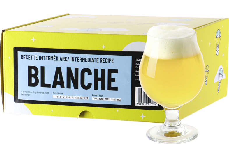 Kit à bière tout grain - Recette Bière Blanche - Recharge pour Beer Kit Intermédiaire