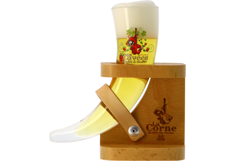 Beer glasses - Verre La Corne du Bois des Pendus Dégustation avec pied bois - 15cl
