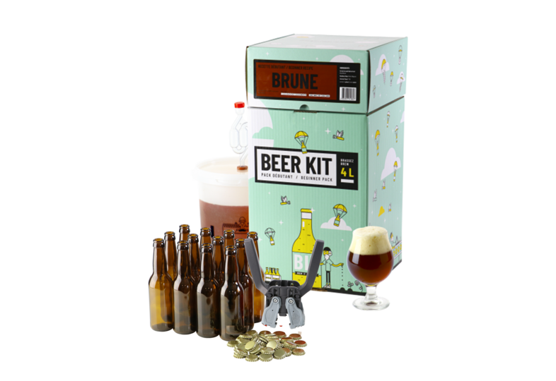 Kit ricette per tutti i grani - Beer Kit Débutant Complet Brune