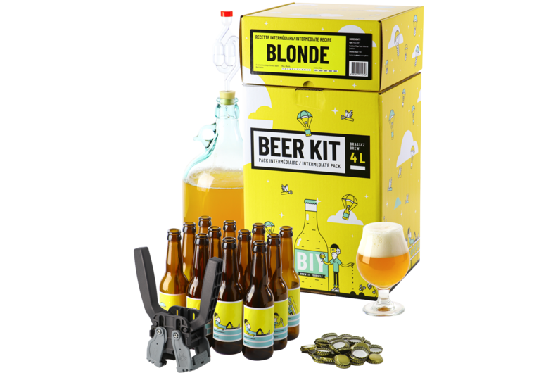 Kit à bière tout grain - Beer Kit Intermédiaire Complet Bière Blonde