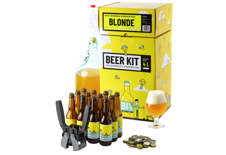 Kit à bière tout grain - Beer Kit Intermédiaire Complet Bière Blonde