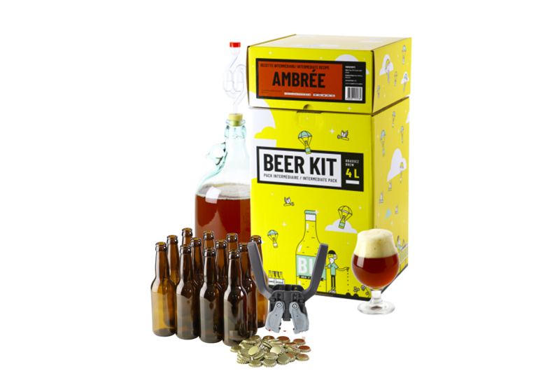 Kit à bière tout grain - Beer Kit Intermédiaire Complet Bière Ambrée