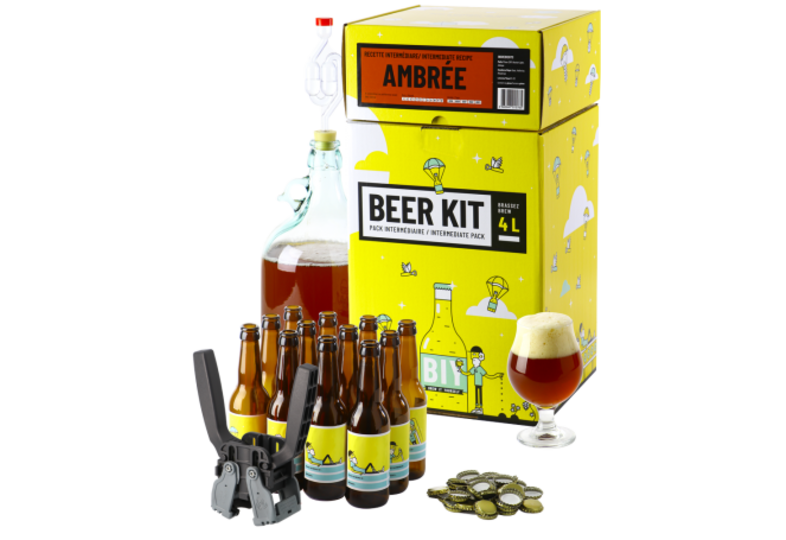 Kit à bière tout grain - Beer Kit Intermédiaire Complet Bière Ambrée