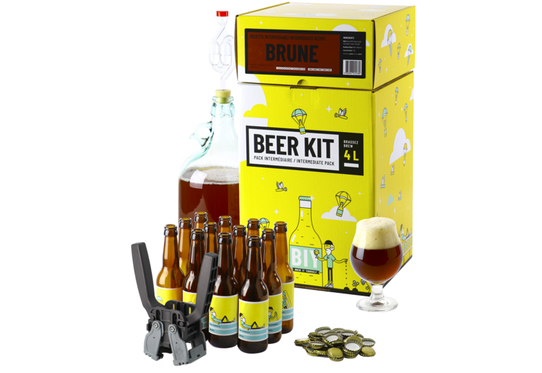 Kit à bière tout grain - Beer Kit Intermédiaire, je brasse et j'embouteille une bière Brune