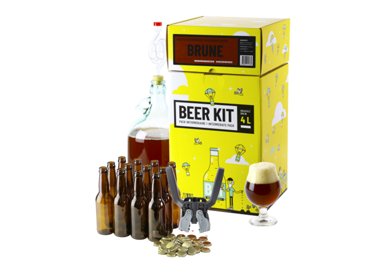 Kit à bière tout grain - Beer Kit Intermédiaire Complet Bière Brune