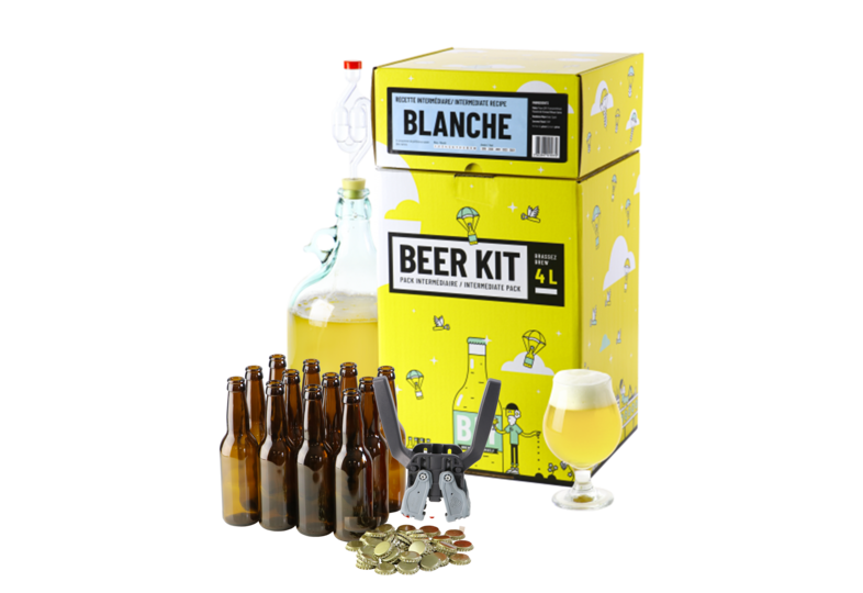 Kit à bière tout grain - Beer Kit Intermédiaire Complet Bière Blanche