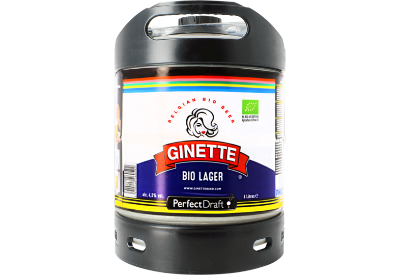 Fûts de bière - Fût 6L Ginette Lager Bio