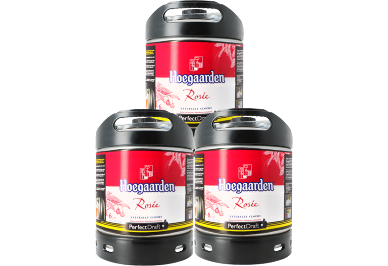 Kegs - Pack 3 tapvaten 6L Hoegaarden Rosée