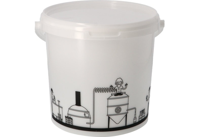 Accessoires du brasseur - Seau de fermentation 6,2L gradué avec couvercle non troué