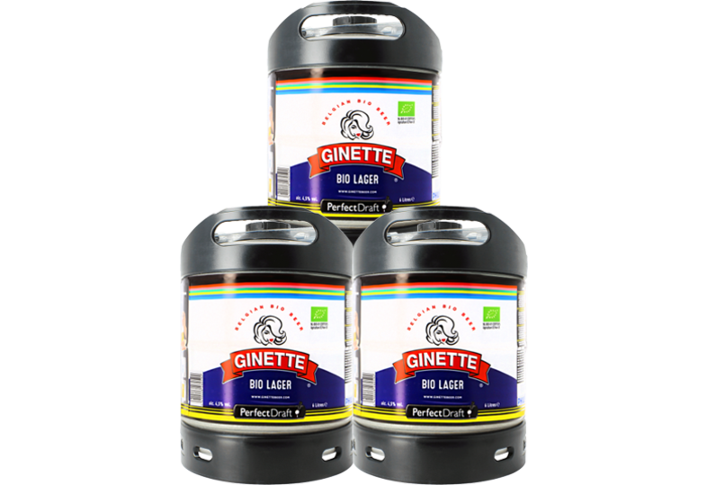 Fûts de bière - Pack 3 fûts 6L Ginette Bio