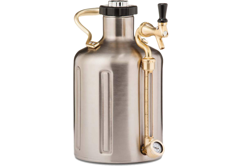 Accessoires du brasseur - uKeg GrowlerWerks 3,8 L - Tireuse portative en acier inoxydable (128 onces)