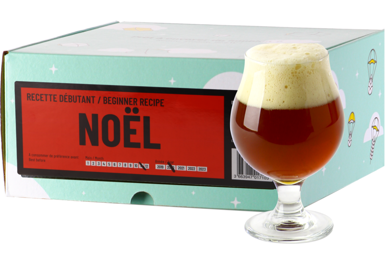 Kit à bière tout grain - Recette Bière de Noël - Recharge pour Beer Kit Débutant