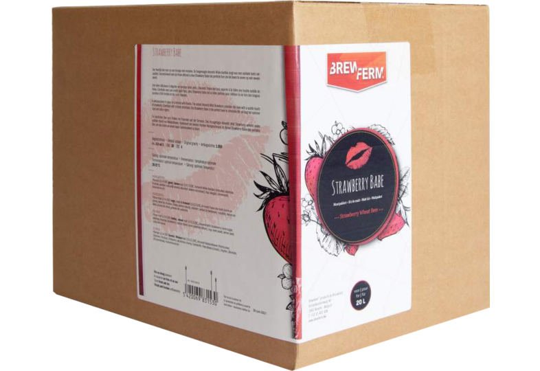 Kit à bière tout grain - kit de malt tout grain brewferm strawberry babe - 20 L