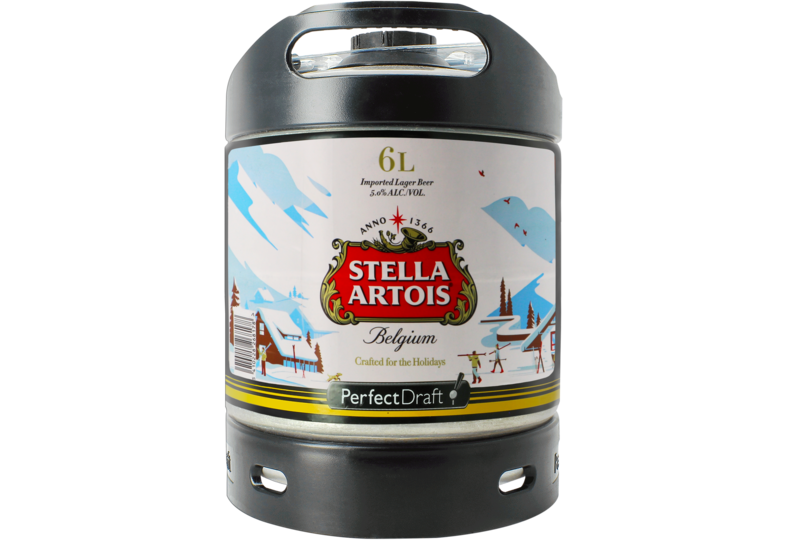 Bier Tapvatjes - Fût 6L Stella Artois Holidays