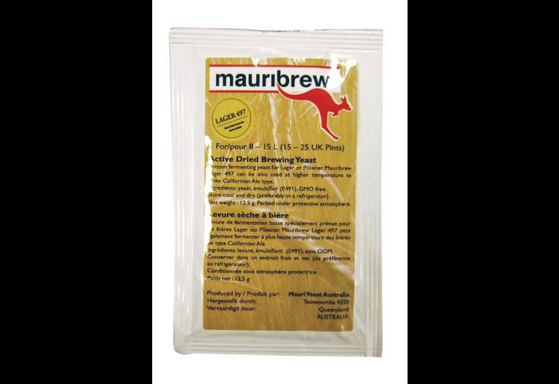 Levures pour fermentation - Levure de bière sèche mauribrew Lager 497 - 12,5g